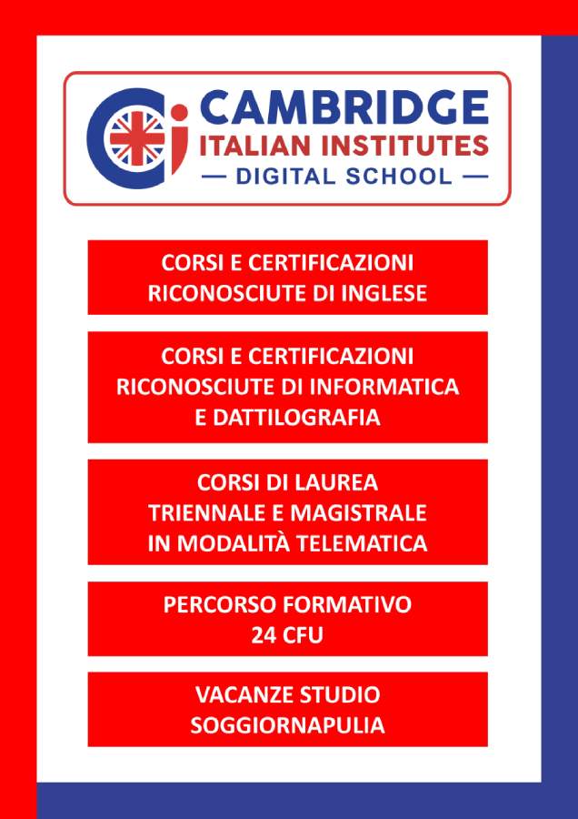 corsi cambridge italian institute - digital school